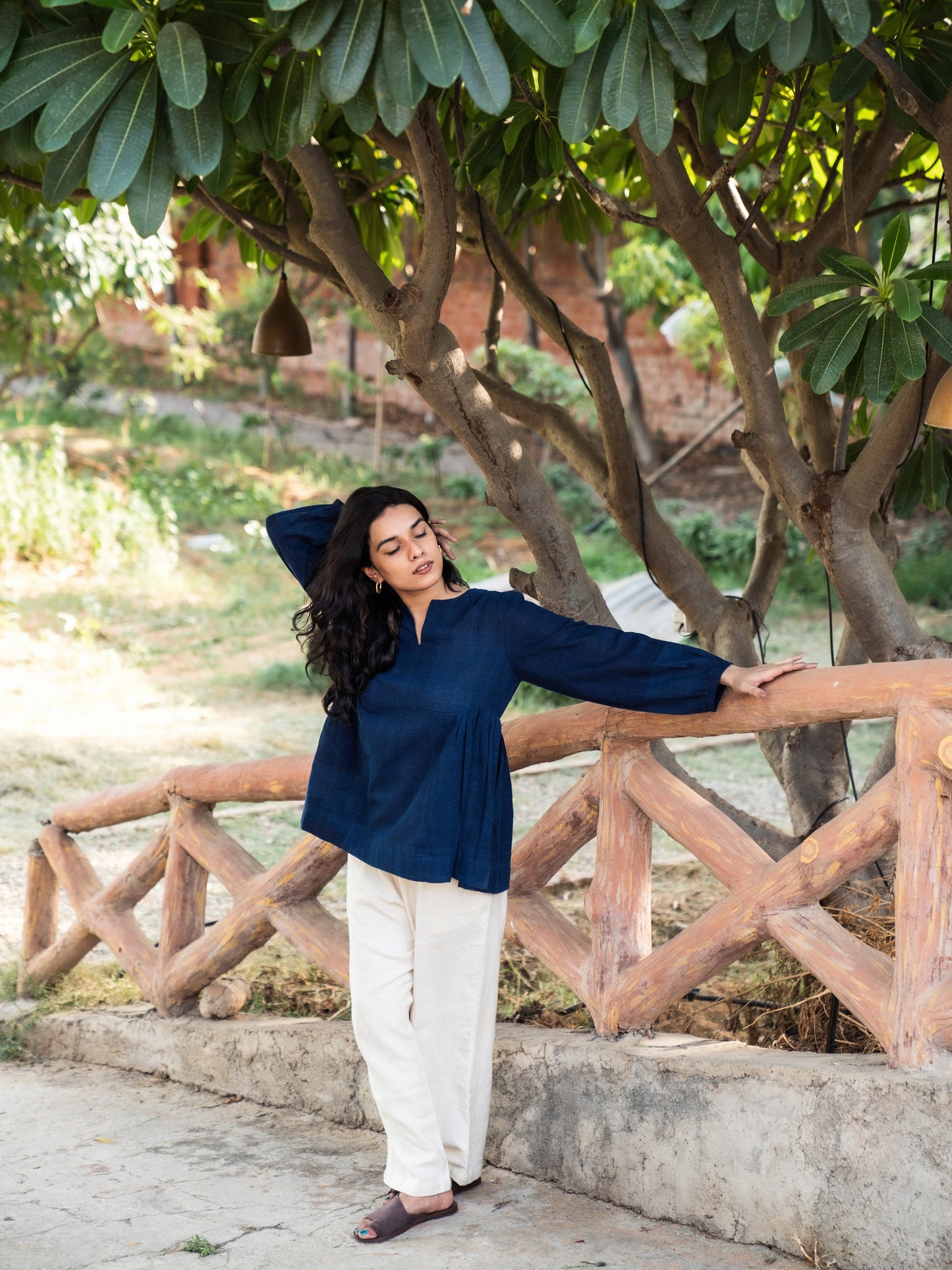 Midnight Indigo | Full-sleeves Top