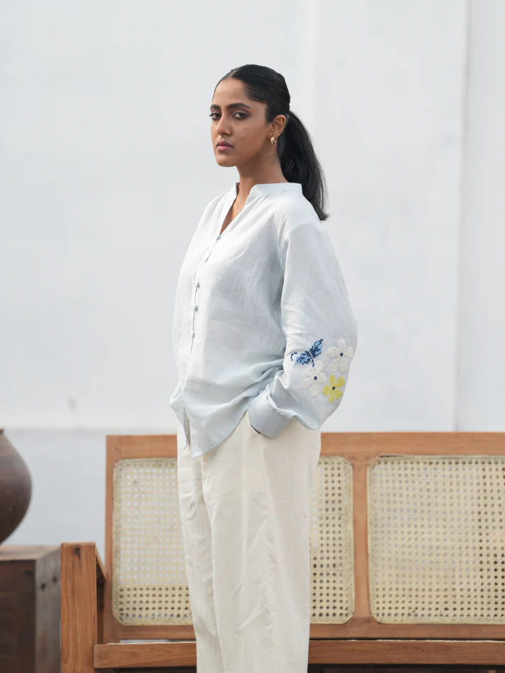 Blu | Cotton Shirt