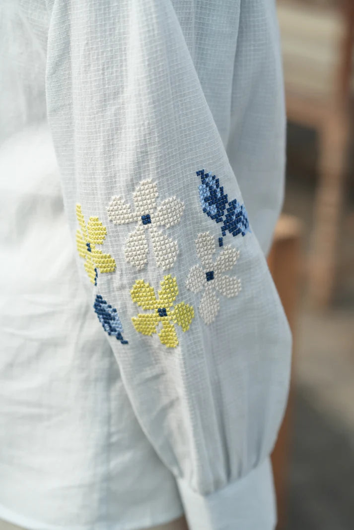 Blu | Cotton Shirt