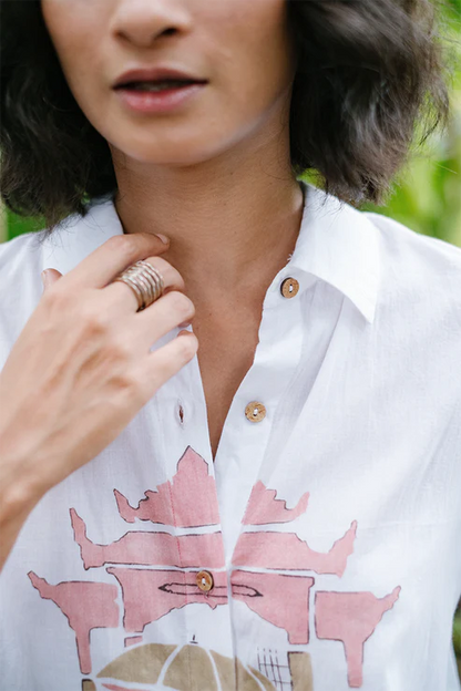Opal Sakya | Handpainted Shirt