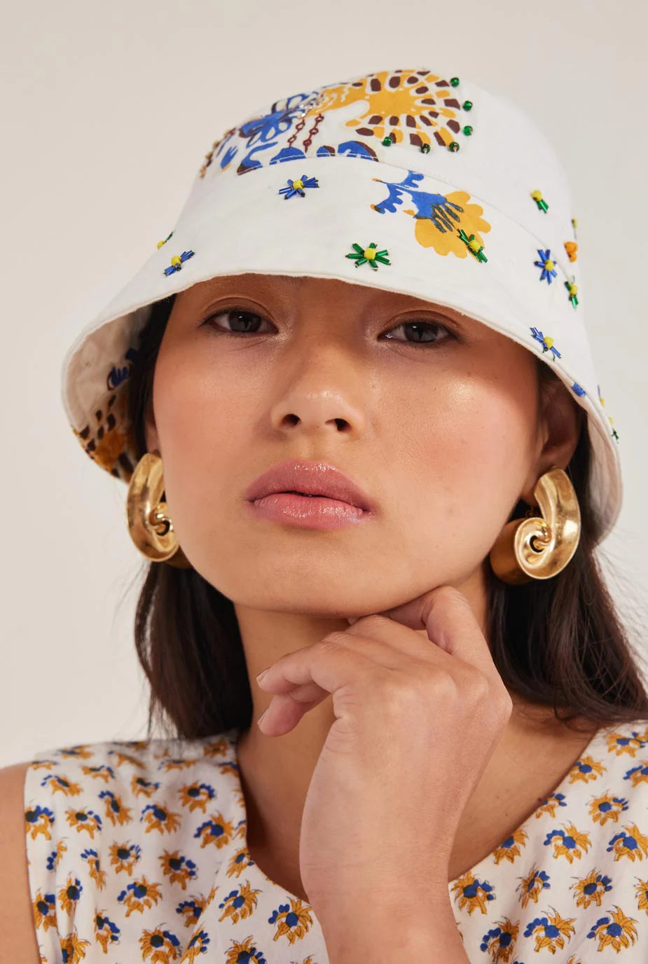 Moro | Embroidered Bucket Hat