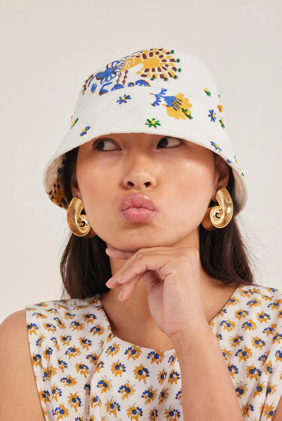Moro | Embroidered Bucket Hat