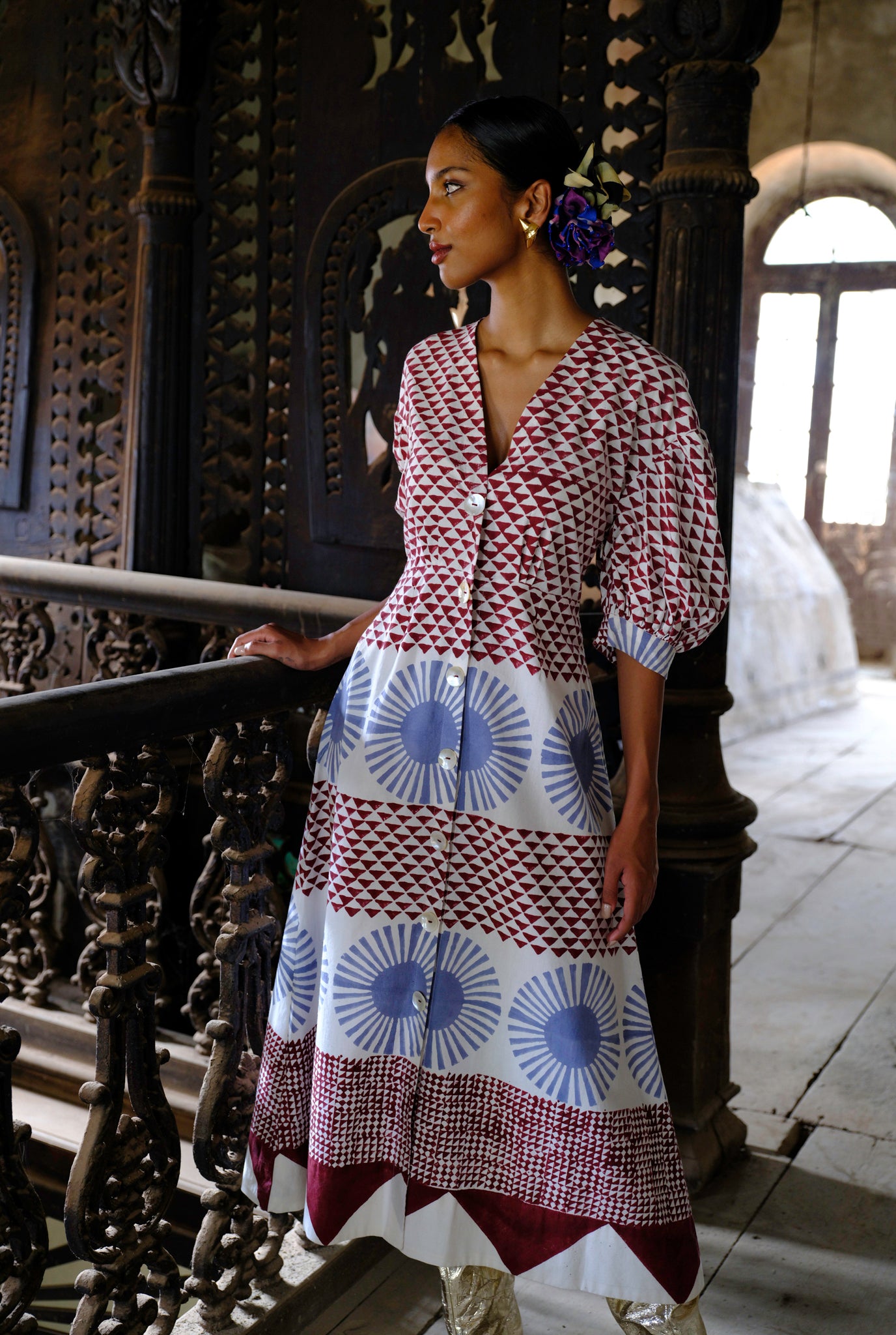 button down flare dress Button Down Flare Dress AyoJayne Lagos