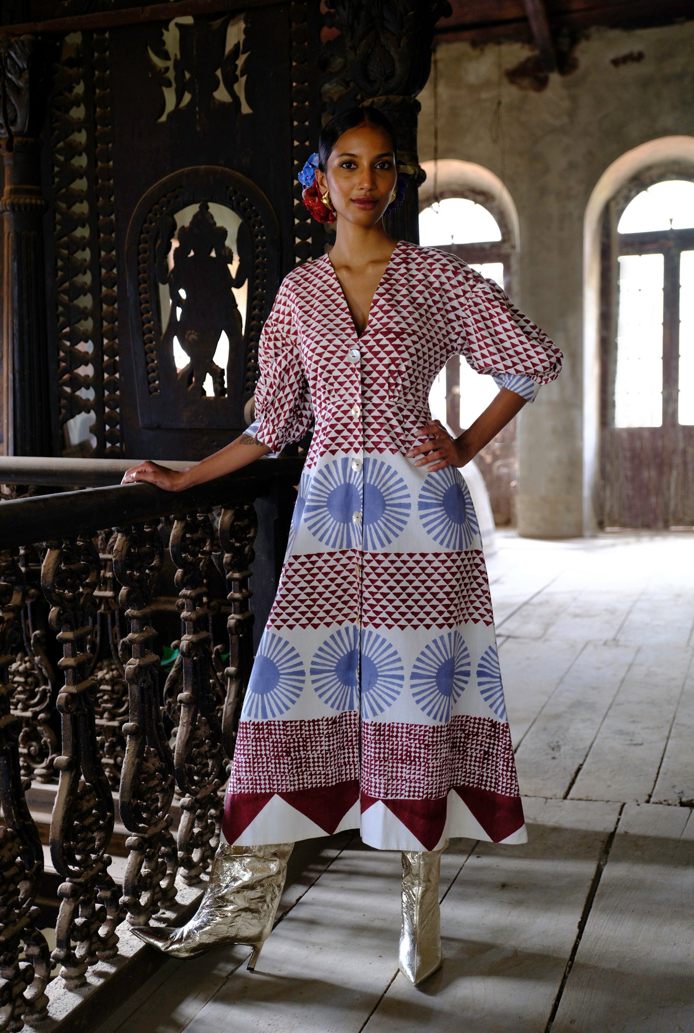 Sanna | Button Down Flare Dress clothostudio Sanna | Button Down Flare Dress clothostudio