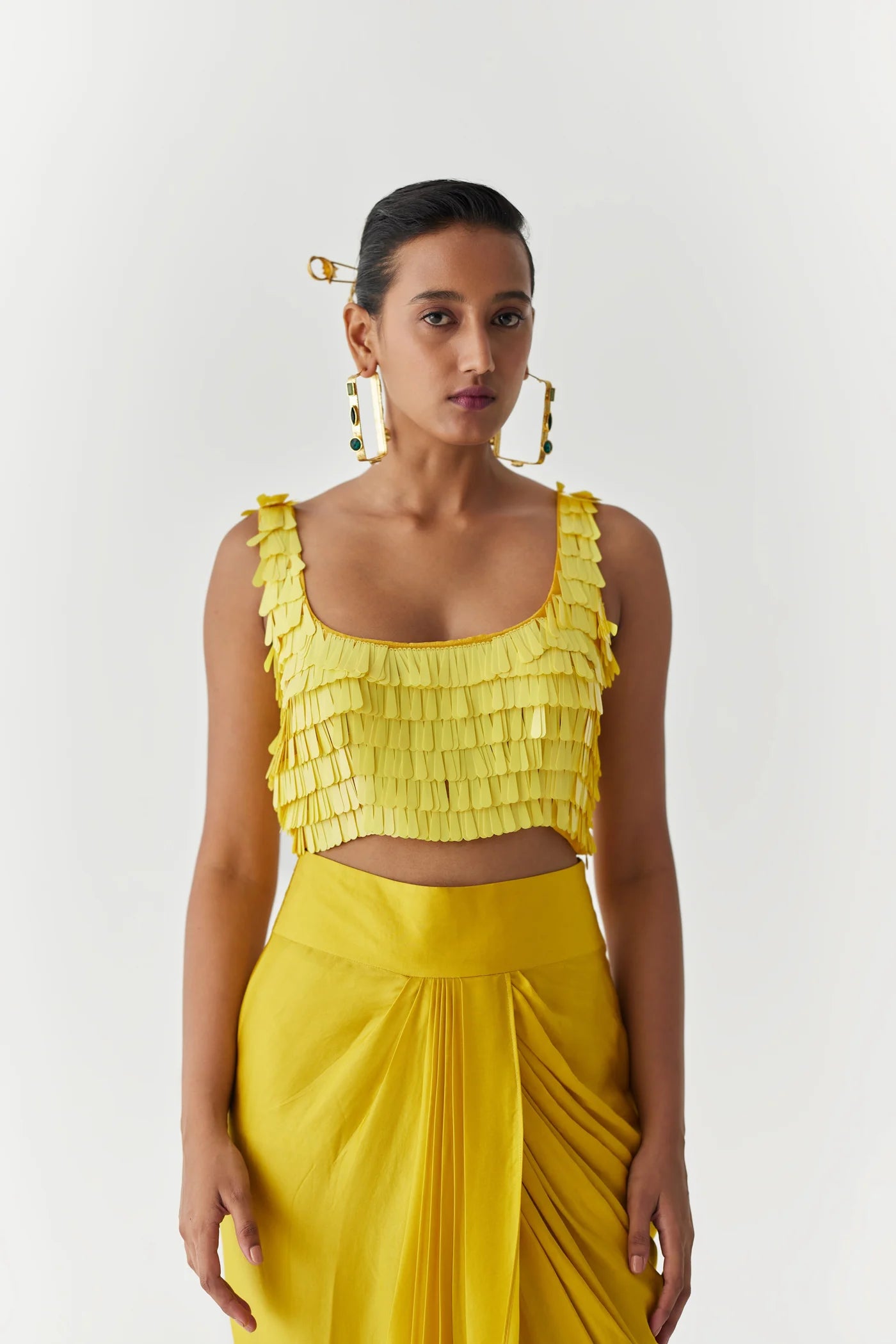 Canary | Sequin Blouse & Skirt Set