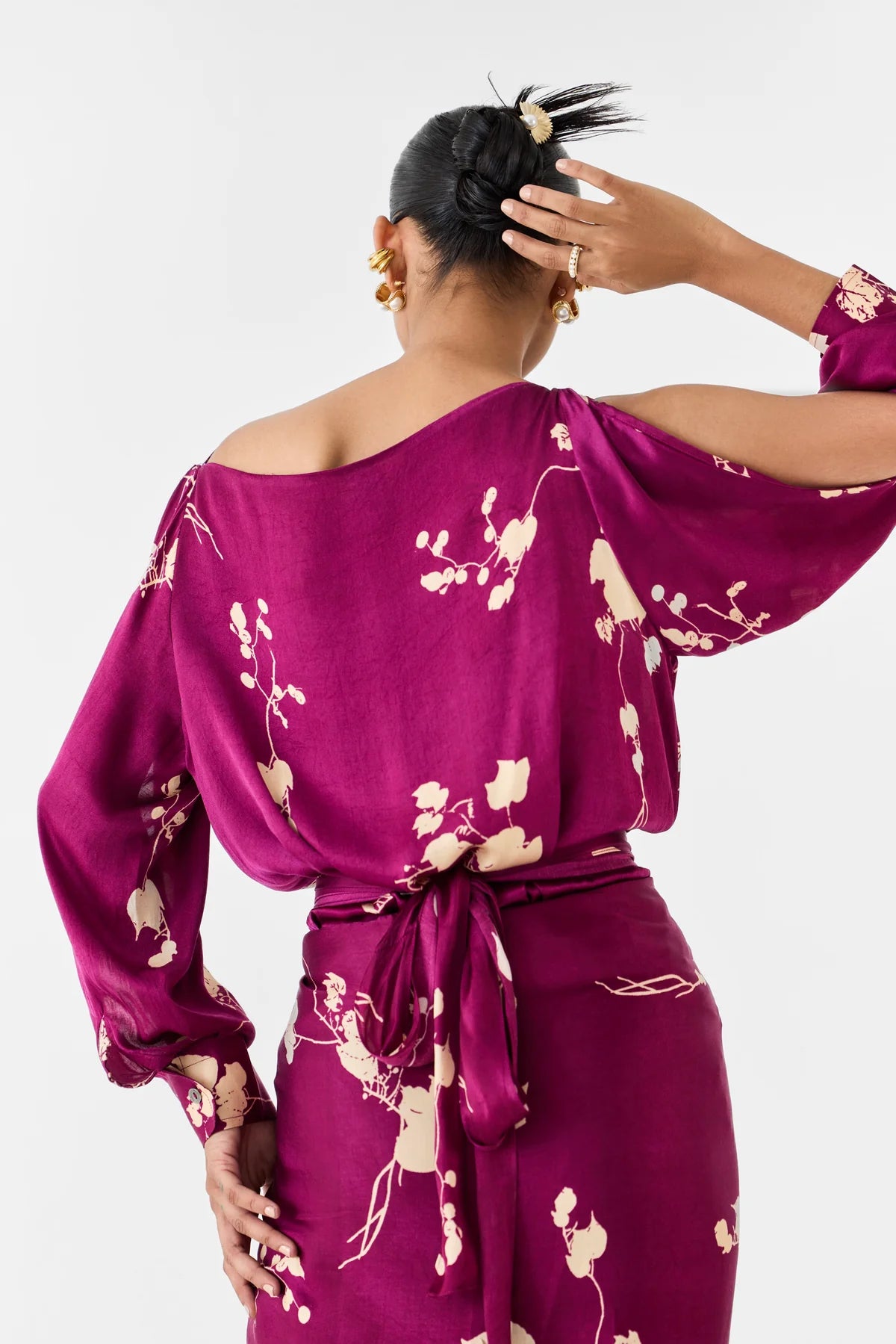 Plum | Shirt Draped Dress