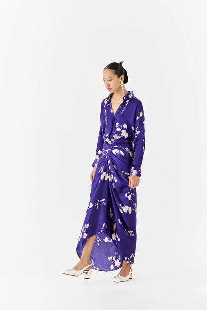 Sakura | Shirt Draped Dress