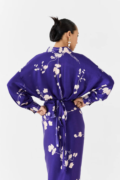 Sakura | Shirt Draped Dress