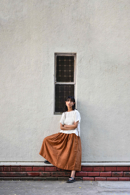 Clay | Silk Skirt