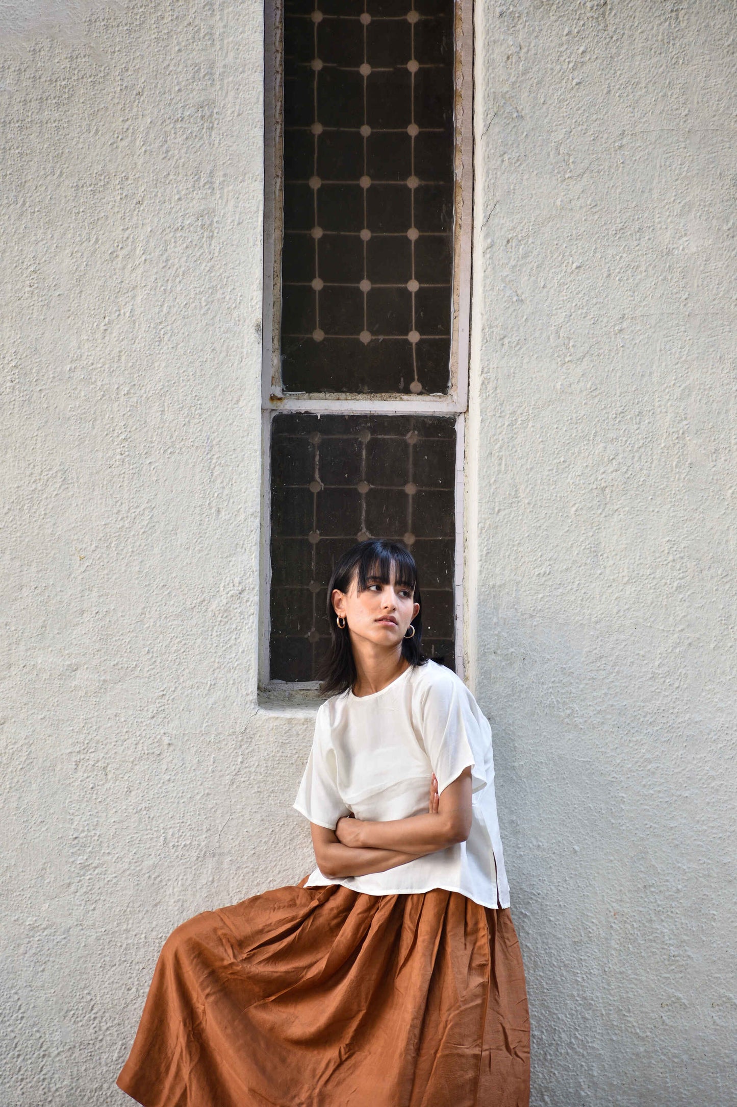Clay | Silk Skirt