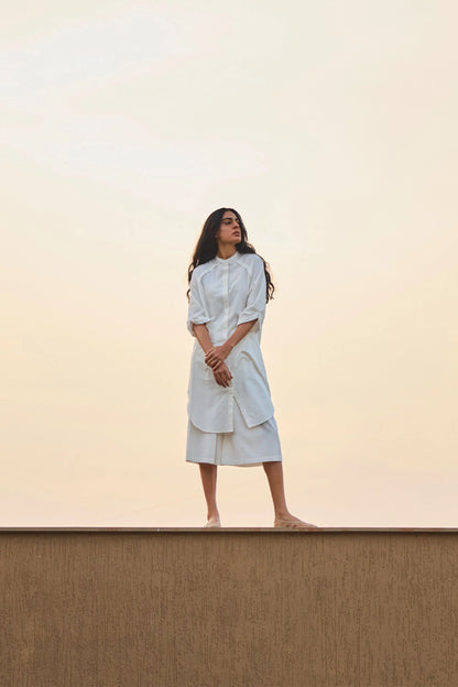Braboune | Handwoven White Co-Ord Set