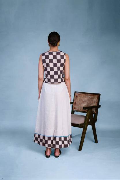 Petal Print | Midi Skirt