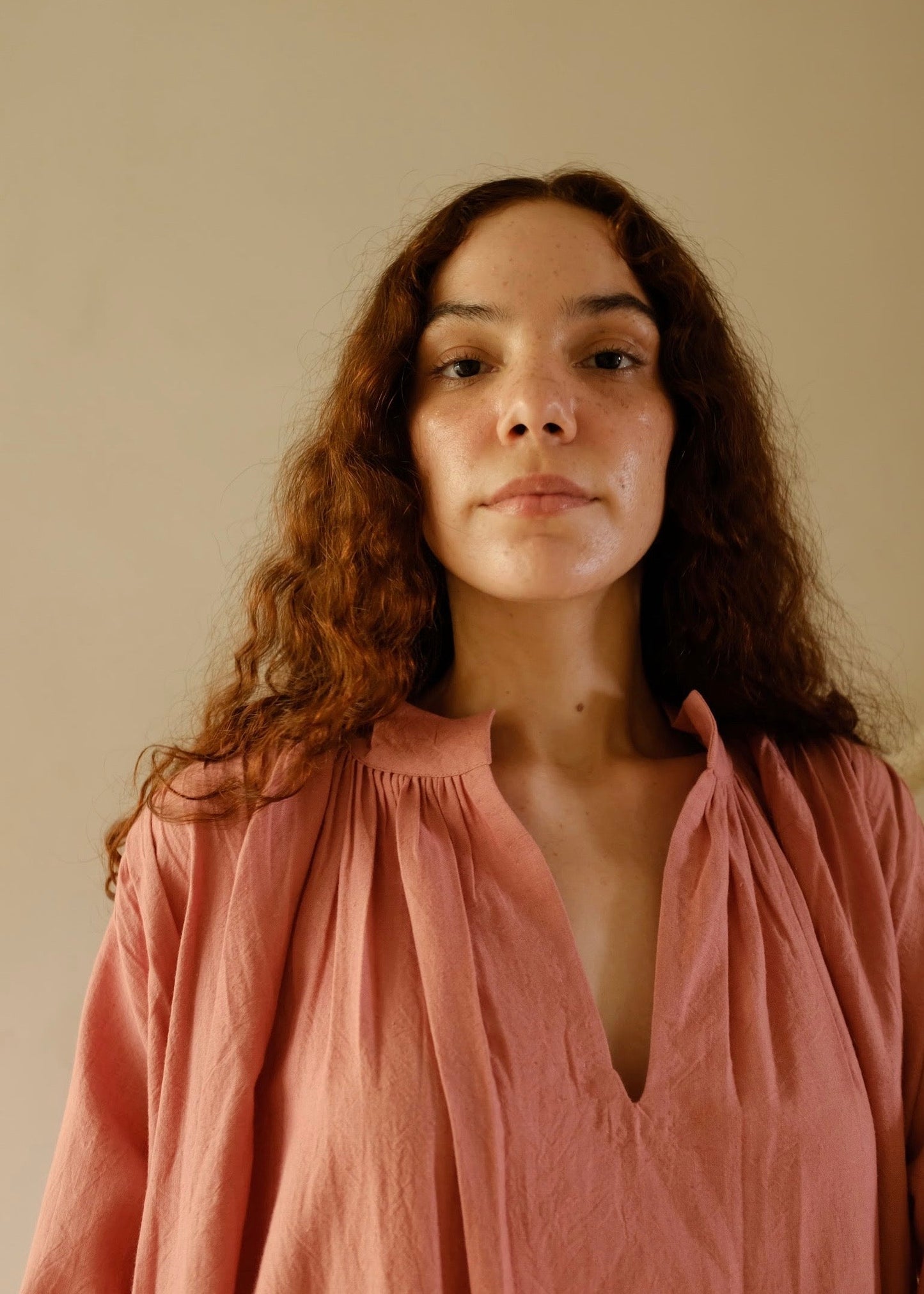 Camille | Structured Peony Cotton Dress