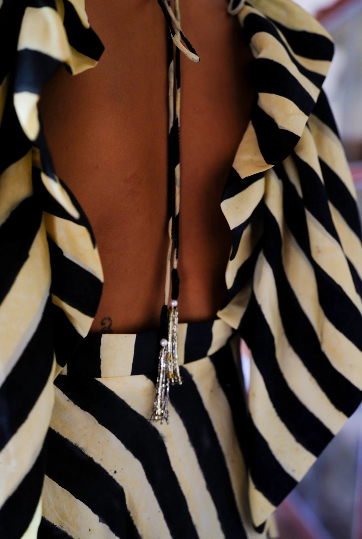 Bibi | Stripe Dress with Ruffles