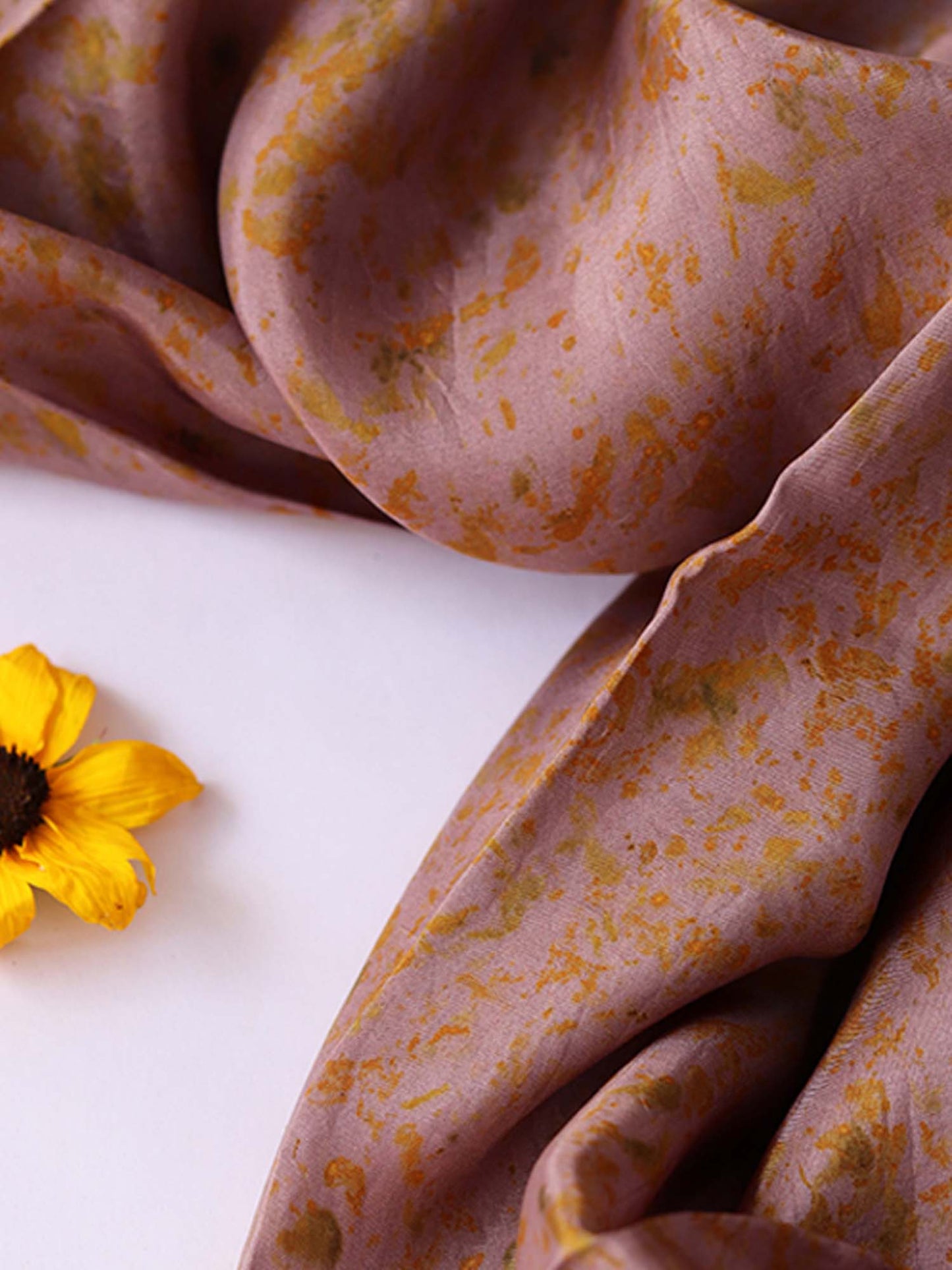 Daisy |  Eco Printed Habutai Silk Yardage