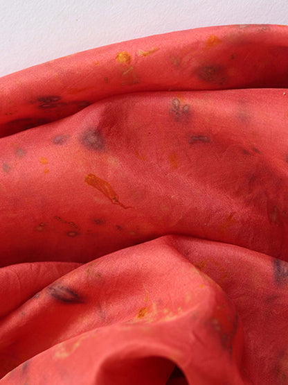 Gulab |  Eco Printed Habutai Silk Yardage