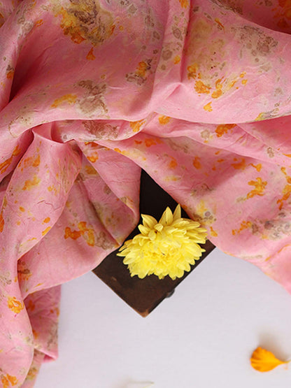 Gudhal |  Eco Printed Habutai Silk Yardage