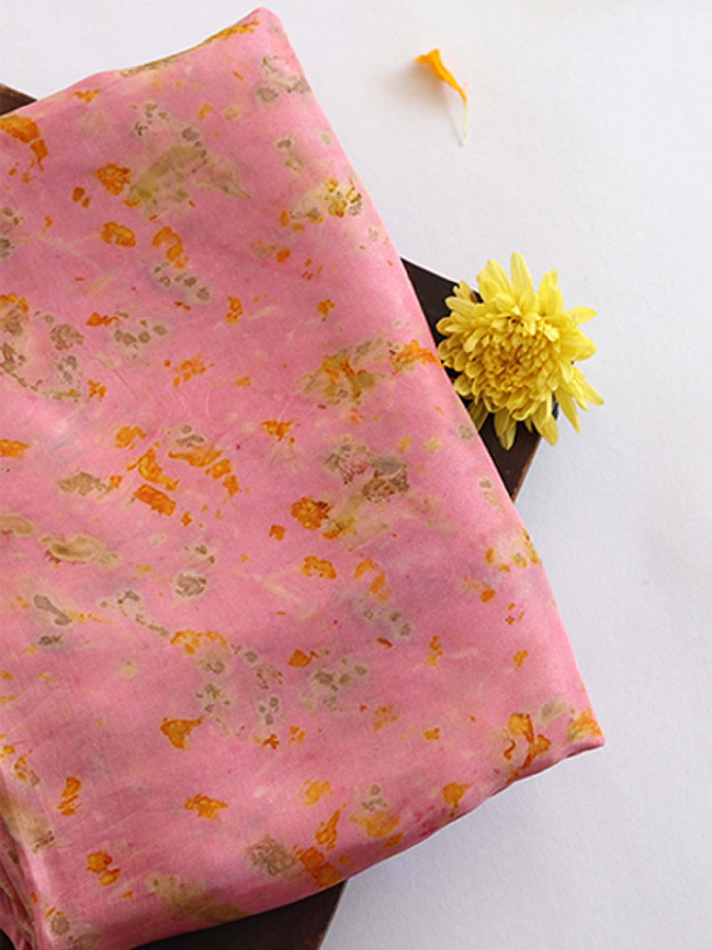 Gudhal |  Eco Printed Habutai Silk Yardage