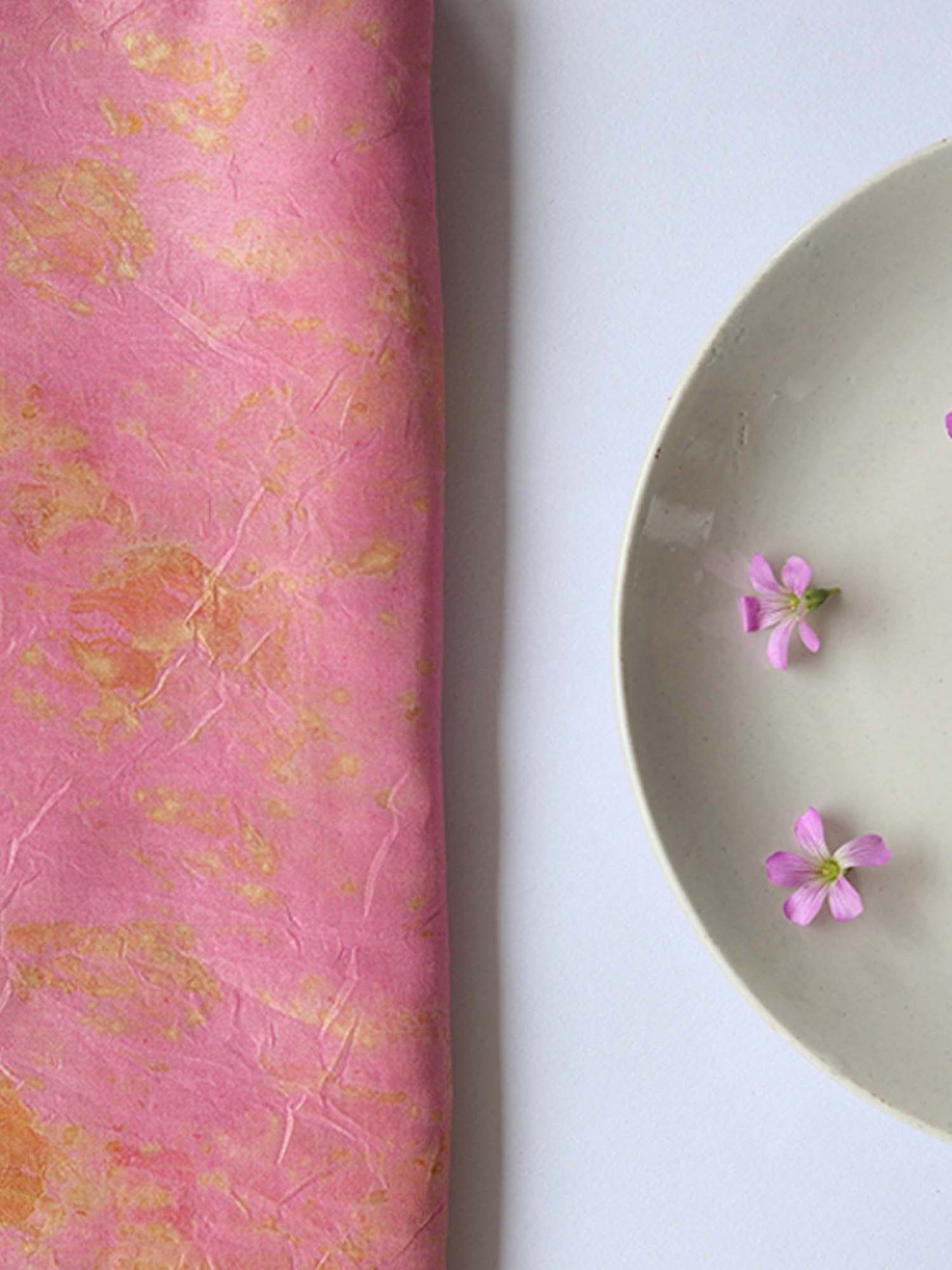 Jasmine |  Eco Printed Habutai Silk Yardage