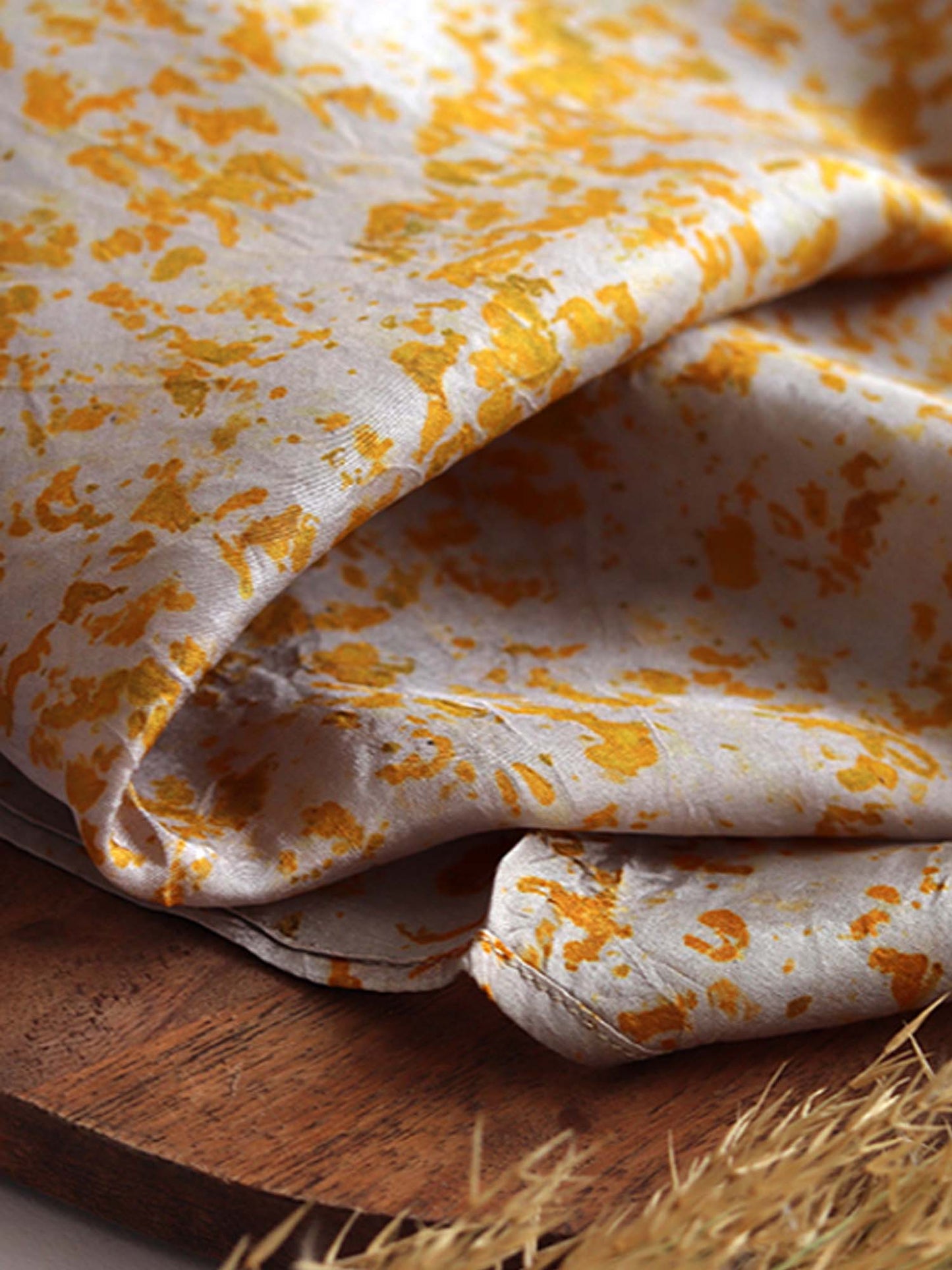 Dahelia |  Eco Printed Habutai Silk Yardage