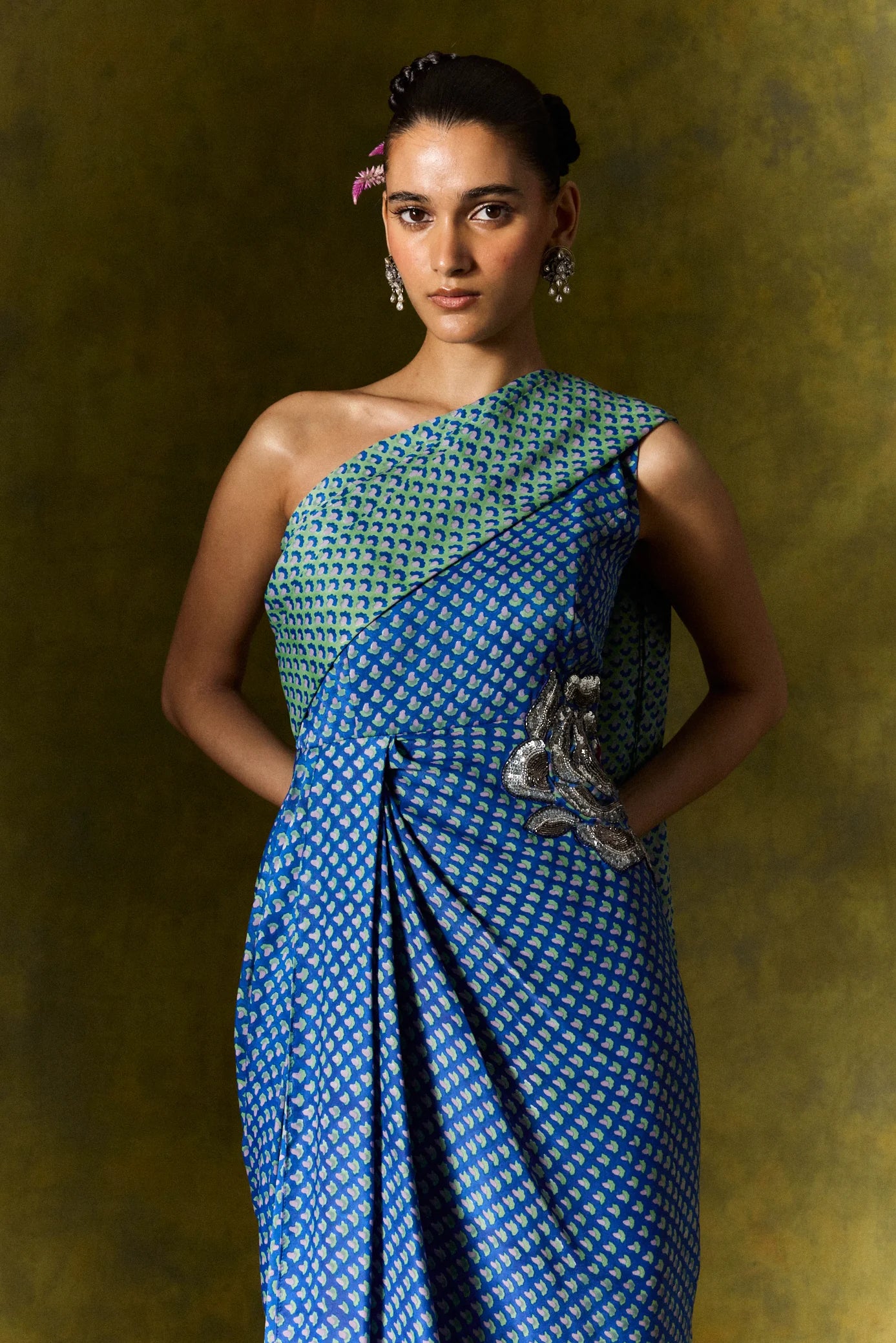 Zaroon | Silk Saree Dress