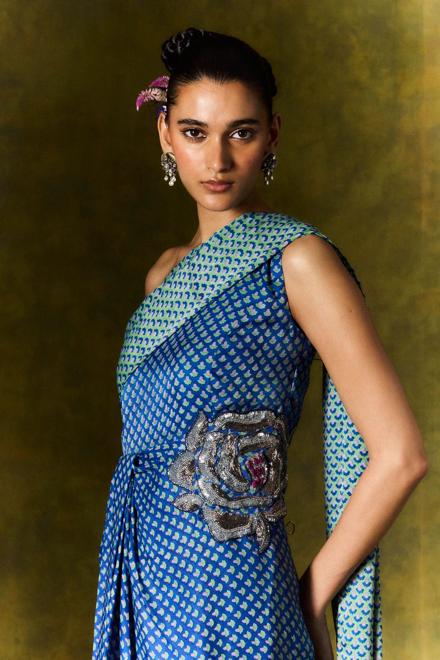 Zaroon | Silk Saree Dress