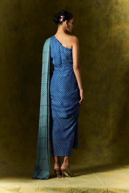 Zaroon | Silk Saree Dress