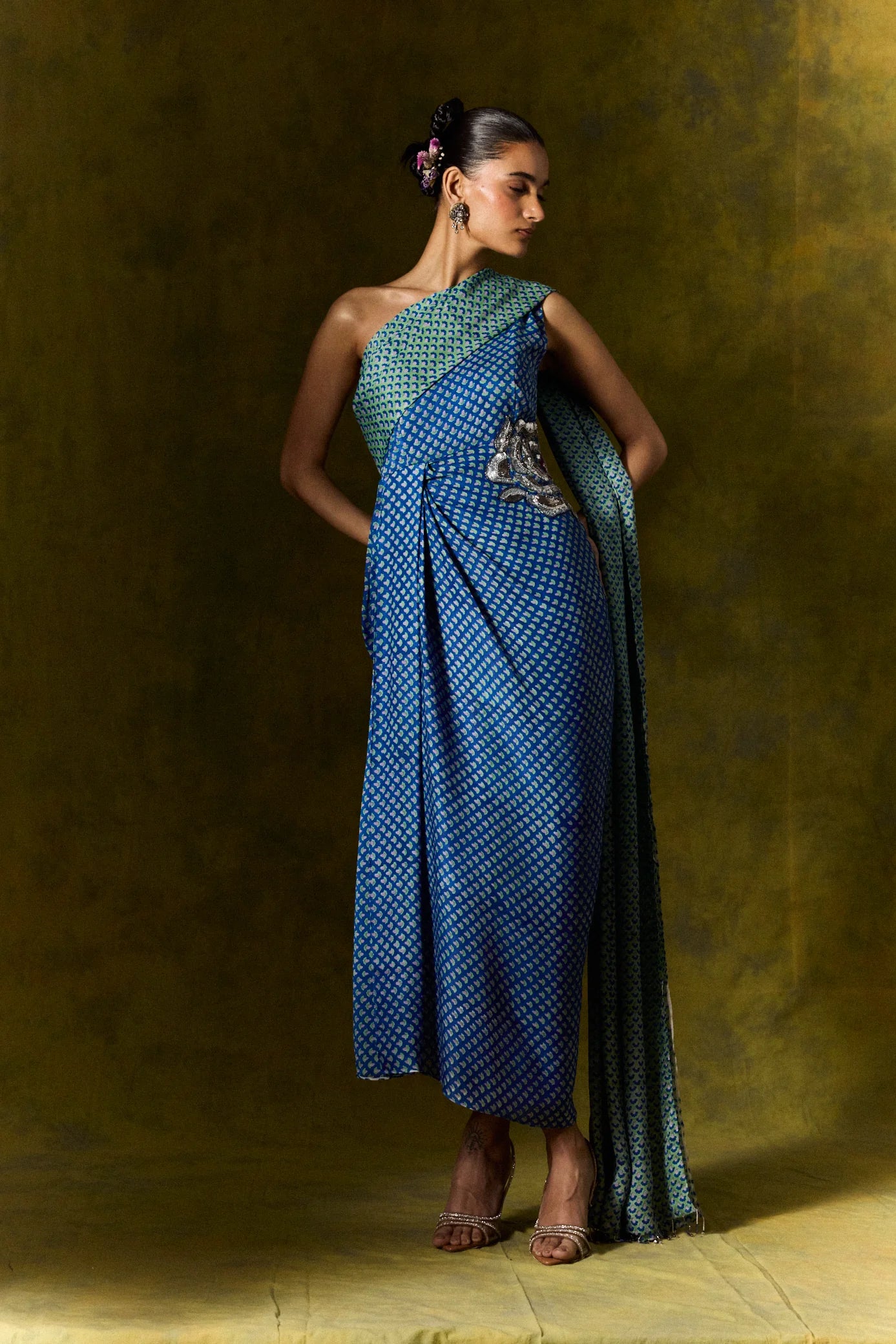 Zaroon | Silk Saree Dress