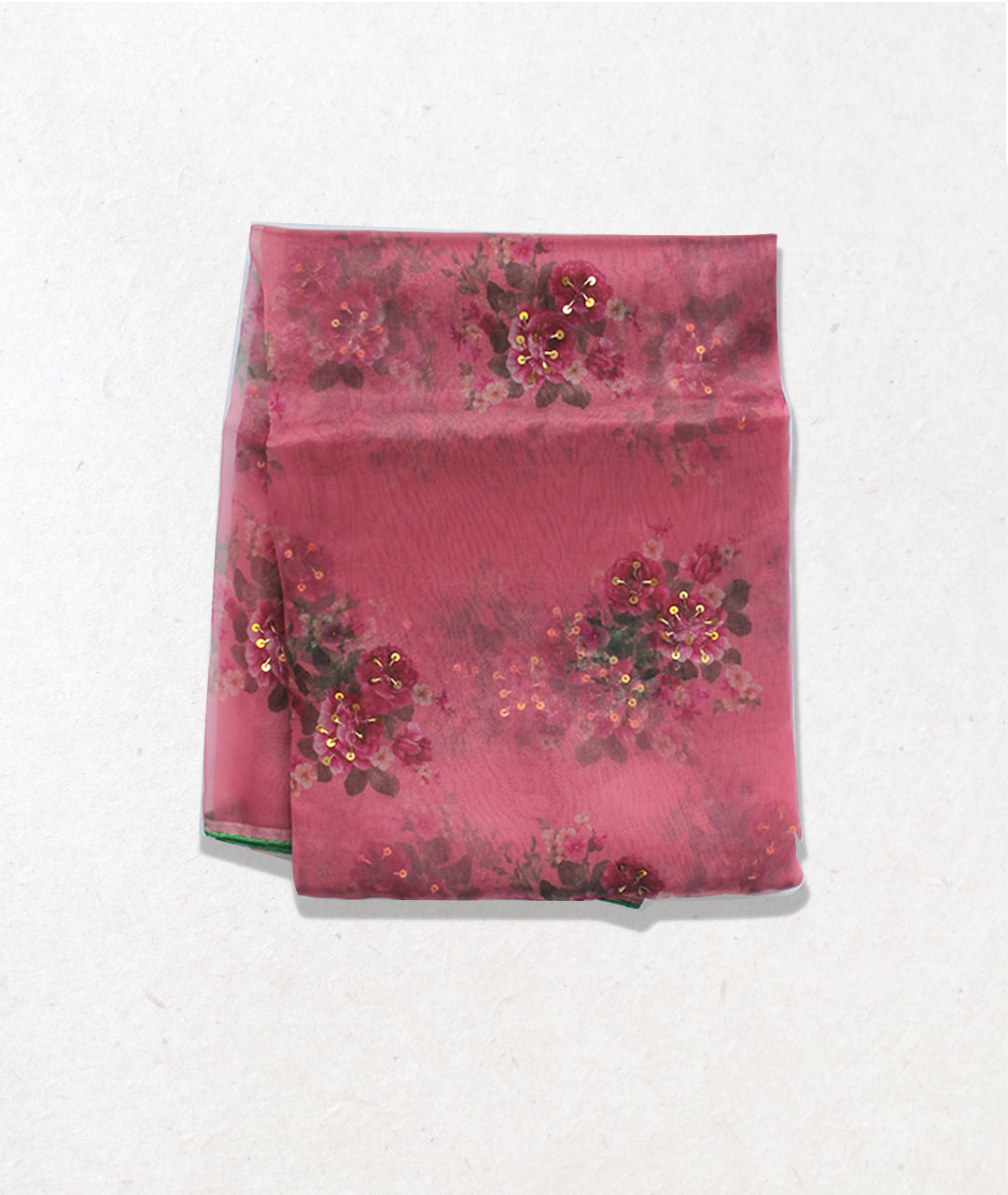 Pink Organza Saree