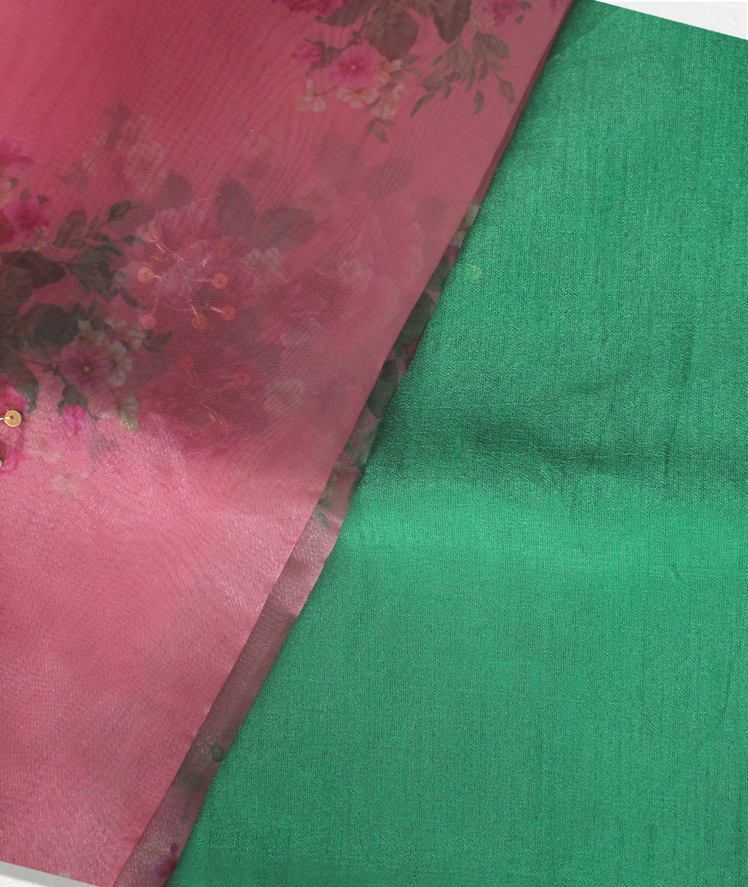 Pink Organza Saree