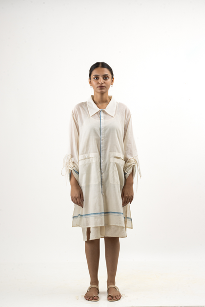 YUGA Short Shirt Dress | Kotta Blue Border
