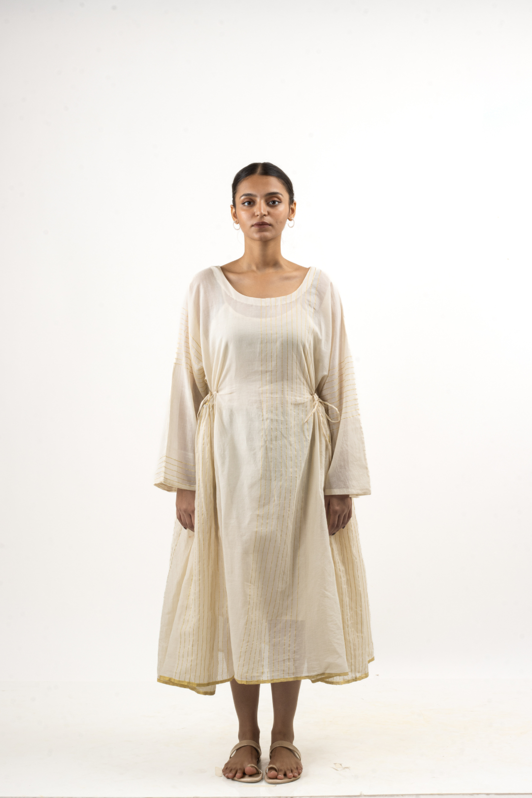 YUGA | OffWhite Dress with Gold detail | Paliam